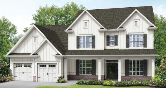 New construction Single-Family house 1815 Sauterne Drive, Hoschton, GA 30548 Brentwood II- photo 0