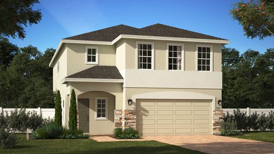 Elevation 1 with Optional Stone | Sanibel | Eagletail Landings | New Homes In Leesburg, FL | Landsea Homes