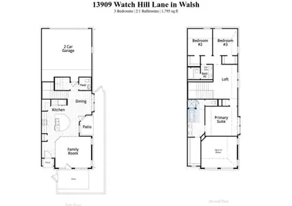 New construction Townhouse house 13909 Watch Hill Lane, Aledo, TX 76008 Ansley Plan- photo 3 3