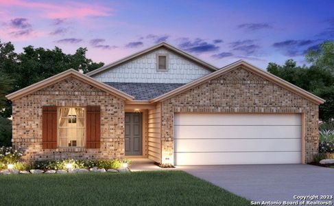 New construction Single-Family house 13119 Bay Point View, Saint Hedwig, TX 78152 Freestone - D- photo 4 4