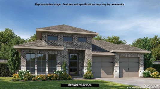 New construction Single-Family house 184 Spanish Oak, Castroville, TX 78009 Design 2358V- photo 0 0