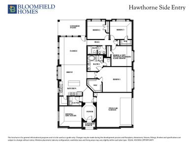Hawthorne Side Entry Floor Plan