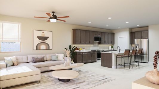Great Room | Gila | Wildera – Valley Series | New Homes in San Tan Valley, AZ | Landsea Homes