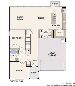 New construction Single-Family house 507 Bella Rosa Way, Cibolo, TX 78108 Angelina - 2570- photo 1 1