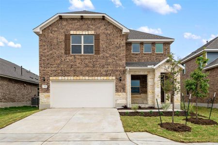 New construction Single-Family house 2412 Walking Y Rd, Georgetown, TX 78633 Knox Homeplan- photo 1 1