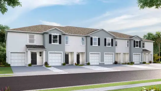 New construction Townhouse house 5327 Oxford Gray Road, Wesley Chapel, FL 33545 - photo 1 1