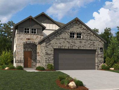 New construction Single-Family house 9360 Hard Rock Road, Conroe, TX 77303 Newport Homeplan- photo