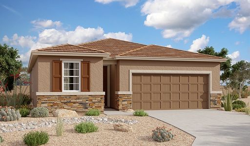 New construction Single-Family house 21735 E Treasure Road, Red Rock, AZ 85145 Peridot- photo 0