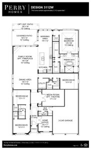 New construction Single-Family house 313 Kristen Oak Drive, Georgetown, TX 78628 Design 3112W- photo 1