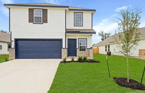 New construction Single-Family house 16614 Red Pine, Elmendorf, TX 78112 The Lakeland- photo 0