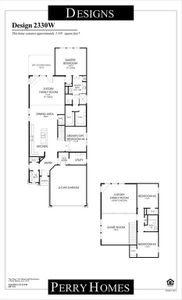New construction Single-Family house 192 Palo Duro Bend, Rhome, TX 76078 Design 2330W- photo 4 4