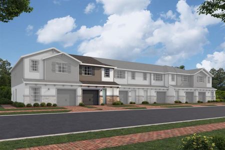 New construction Townhouse house 5052 Shady Pines Drive, Saint Cloud, FL 34772 - photo 0