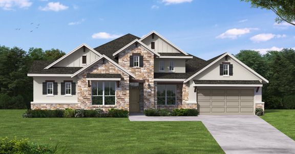 New construction Single-Family house Newport (3142-CL-60), 112 Double Eagle Ranch Dr, Cedar Creek, TX 78612 - photo