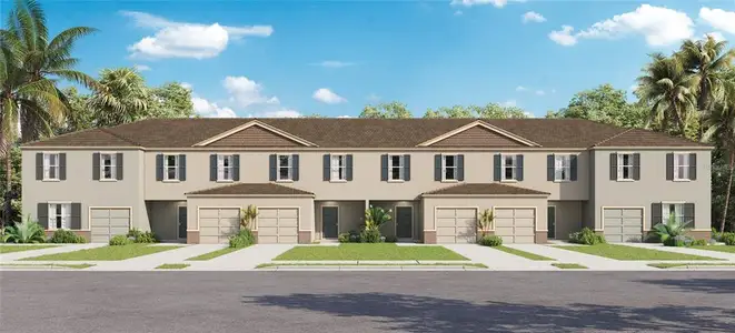 New construction Townhouse house 3458 Major Oak Boulevard, Apopka, FL 32703 - photo 0