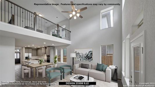 New construction Single-Family house 12217 Mason Valley Way, San Antonio, TX 78254 Design 2330W- photo 3 3