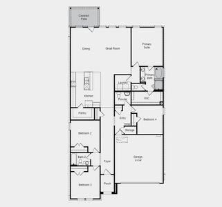 Structural options added include: covered outdoor living and slide in tub at primary bath.