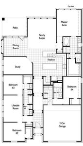 New construction Single-Family house 7622 Zinnia Blossom Lane, Katy, TX 77493 Brentwood Plan- photo 1 1