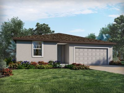 New construction Single-Family house 1626 Bark Ridge Drive, Auburndale, FL 33823 Foxglove- photo 1 1