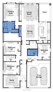 New construction Single-Family house 12334 Grassy Bend Drive, Mont Belvieu, TX 77523 Matisse Plan- photo