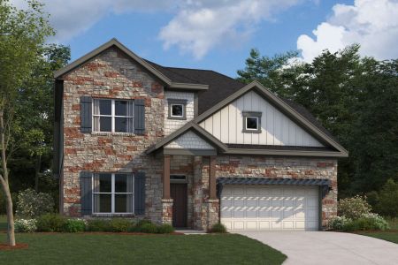 New construction Single-Family house 1037 Pansy Trail, Georgetown, TX 78628 Belmont II- photo 0