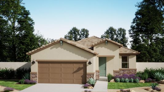 Ranch Elevation with Optional Stone | Madera | Wildera – Canyon Series | New Homes in San Tan Valley, AZ | Landsea Homes
