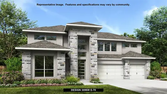 New construction Single-Family house 7927 Pink Bergamont Place, Katy, TX 77493 Design 3896W- photo 0 0