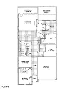 New construction Single-Family house 3925 Linear, Celina, TX 75078 Plan 1146- photo 1