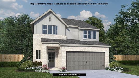 New construction Single-Family house 408 Langhorne Bend, Liberty Hill, TX 78642 Design 2399W- photo 0 0