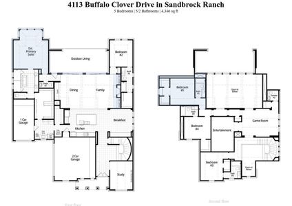 New construction Single-Family house 4113 Buffalo Clover Drive, Aubrey, TX 76227 Livorno Plan- photo 1 1