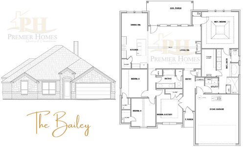 New construction Single-Family house Bailey, 851 Williamson Road, Granbury, TX 76048 - photo