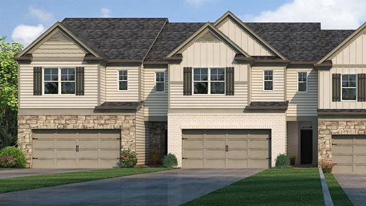 New construction Townhouse house 5125 Tulip Square, Acworth, GA 30101 STRATFORD 27' TOWNHOME- photo 0