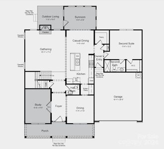 Structural options include: gourmet kitchen, tray ceiling, bedroom in lieu of game room, study, shower ledge at owner's shower, sunroom, gas fireplace, door from owners closet to laundry room, and butlers pantry.