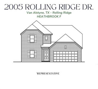 New construction Single-Family house 2005 Rolling Ridge Drive, Van Alstyne, TX 75495 Heathbrook DEF- photo 0