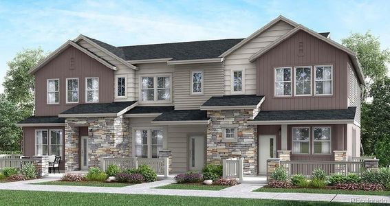 New construction Townhouse house 5475 Euclid Court, Timnath, CO 80547 Plan 306- photo 0