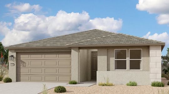 New construction Single-Family house 2386 E Wagon Wheel Ln, San Tan Valley, AZ 85140 Larkspur Homeplan- photo 0