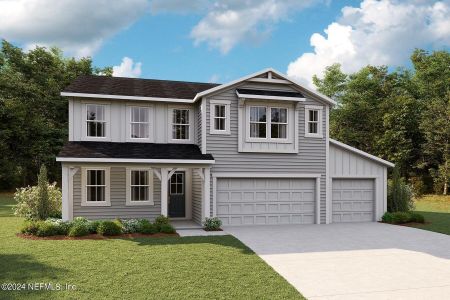New construction Single-Family house 3171 Lago Vista Drive, Green Cove Springs, FL 32043 Kingsley- photo 0