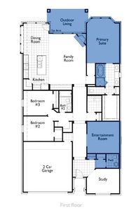 New construction Single-Family house 1707 Open Range Drive, Mansfield, TX 76063 Denton Plan- photo