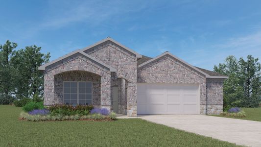 New construction Single-Family house 313 Concho River Drive, Hutto, TX 78634 The Reagan- photo 0 0