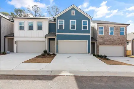 New construction Townhouse house 6615 Wyndale Drive, Douglasville, GA 30135 Foxglove- photo 0