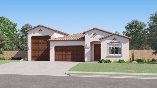 New construction Single-Family house 3253 E Saddletree Way, San Tan Valley, AZ 85140 Wayfarer II Plan 5579- photo 0