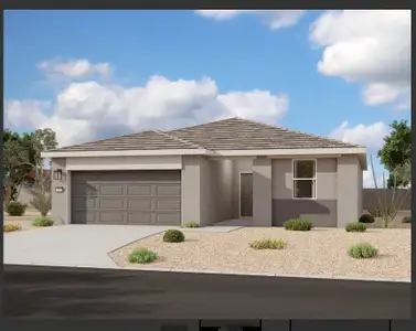 New construction Single-Family house 11691 North Eva Lane, Maricopa, AZ 85139 Marigold Homeplan- photo 0