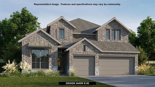 New construction Single-Family house 9807 Chapman Trail, Iowa Colony, TX 77578 Design 3445W- photo 0 0