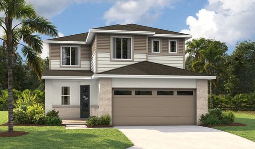 New construction Single-Family house 5983 Jensen View Avenue, Apollo Beach, FL 33572 Pine- photo 0