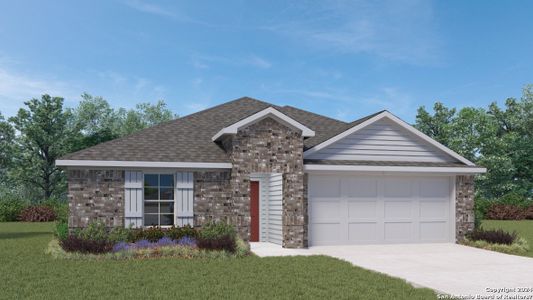 New construction Single-Family house 341 Butterfly Rose Drive, New Braunfels, TX 78130 The Irvine- photo 0 0