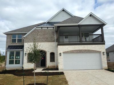 New construction Single-Family house 105 Lost Treasure Ter, Georgetown, TX 78628 Classic Series - Stanford- photo 0