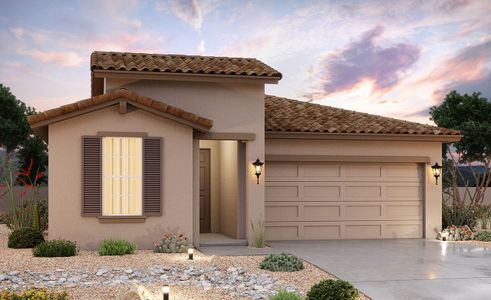 New construction Single-Family house 24155 W. Hess Avenue, Buckeye, AZ 85326 Castillo Series - Bluebell- photo 0 0