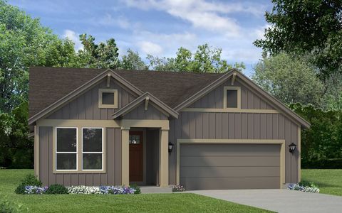 New construction Single-Family house 117 Sweeping Sage Lane, San Marcos, TX 78666 Goodwin- photo 0