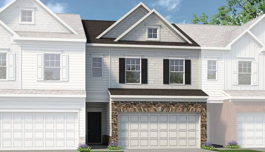 New construction Townhouse house The Norwood II, 1005 North Old Cumming Road, Sugar Hill, GA 30518 - photo