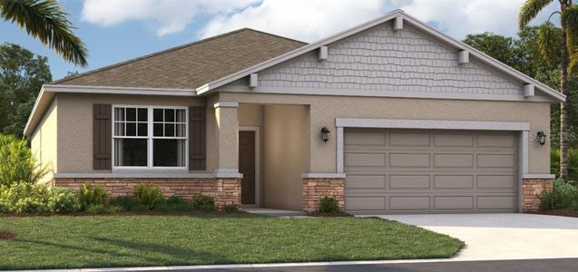 New construction Single-Family house 1055 Patriot Loop, Haines City, FL 33844 The Seaton- photo 0