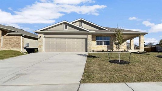New construction Single-Family house 112 Canadian River Trl, Hutto, TX 78634 The Liberty - photo 1 1